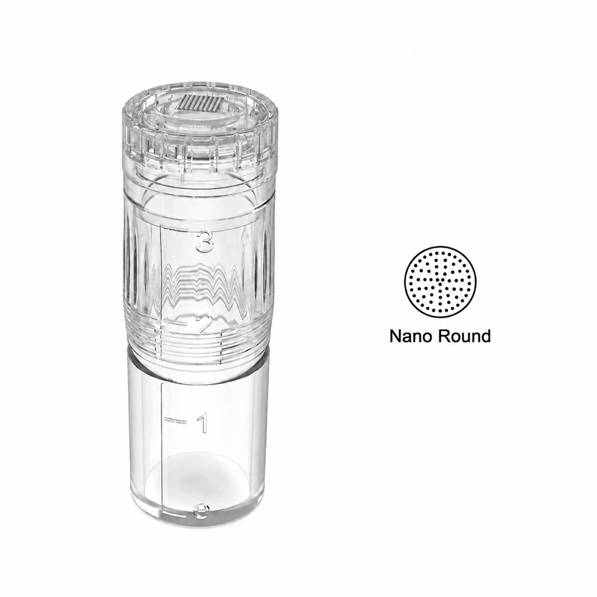Сменный картридж Nano Round для Hydra Pen H3 и H5 с резервуаром и схемой круглой насадки