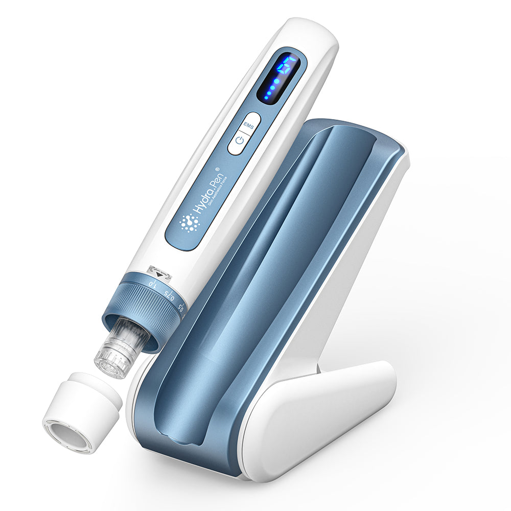 Hydra Pen H5 стального синего цвета с картриджем, защитным колпачком и подставкой с паузой
